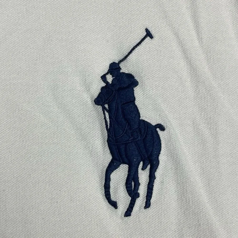 Polo by Ralph Lauren Polo Shirt Mens XL‎ White Big Pony Embroidered 2005 US Open